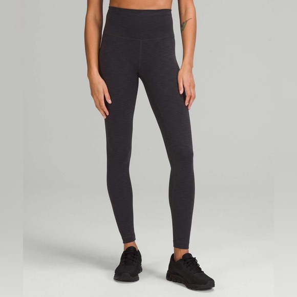 lululemon athletica Pants - Lululemon Wunder Train High Rise Tight 28", Heathered Graphite Grey